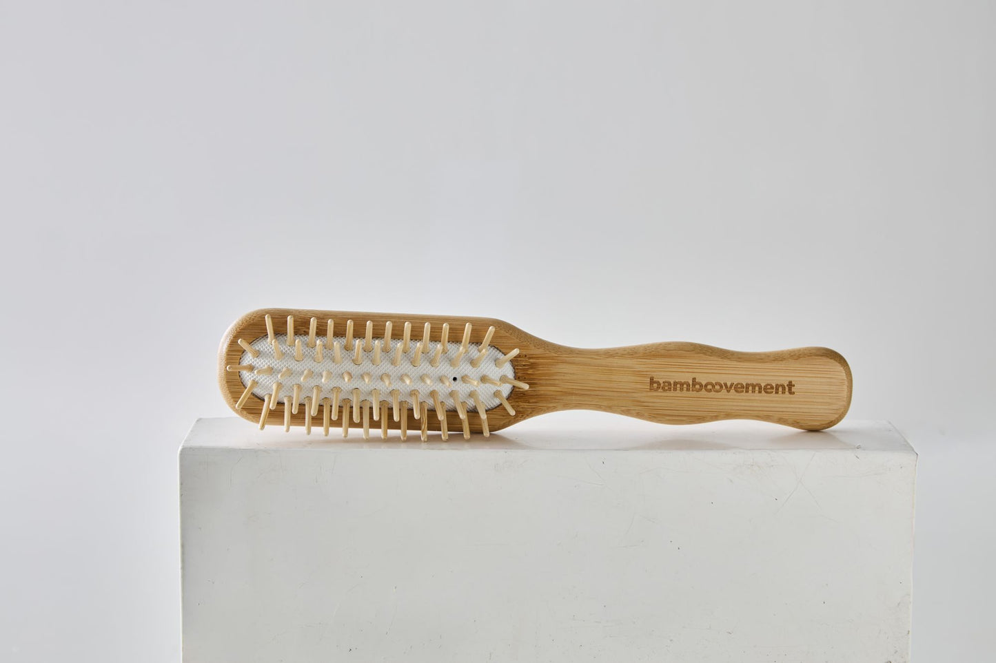 Hårbørste i bambus - smal - detangling