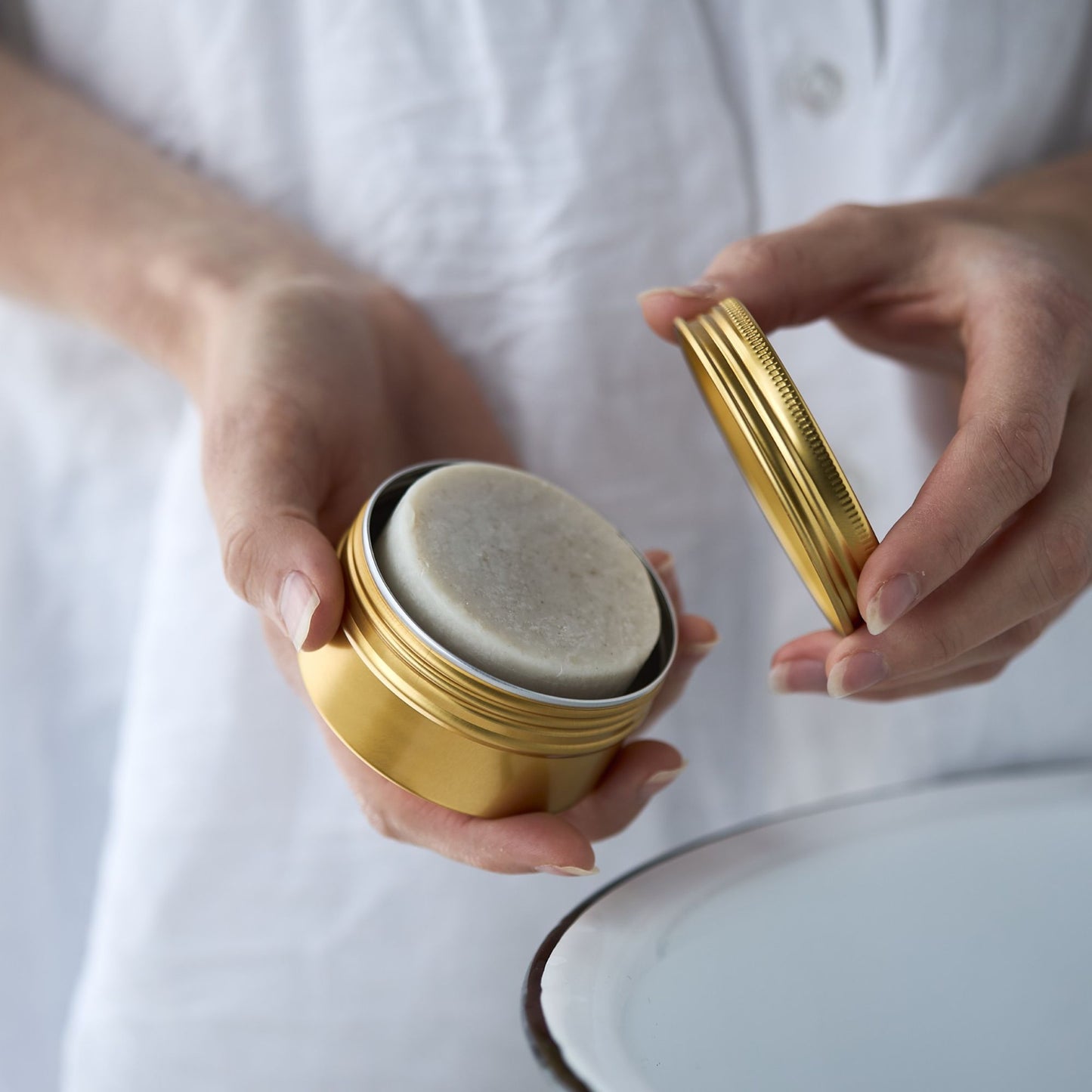 Aluminium hink - guld