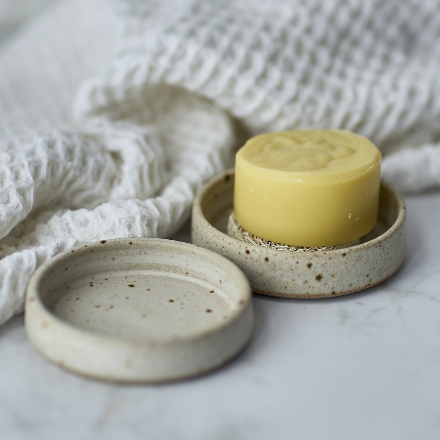 Keramik sæbeskål – Lava ler