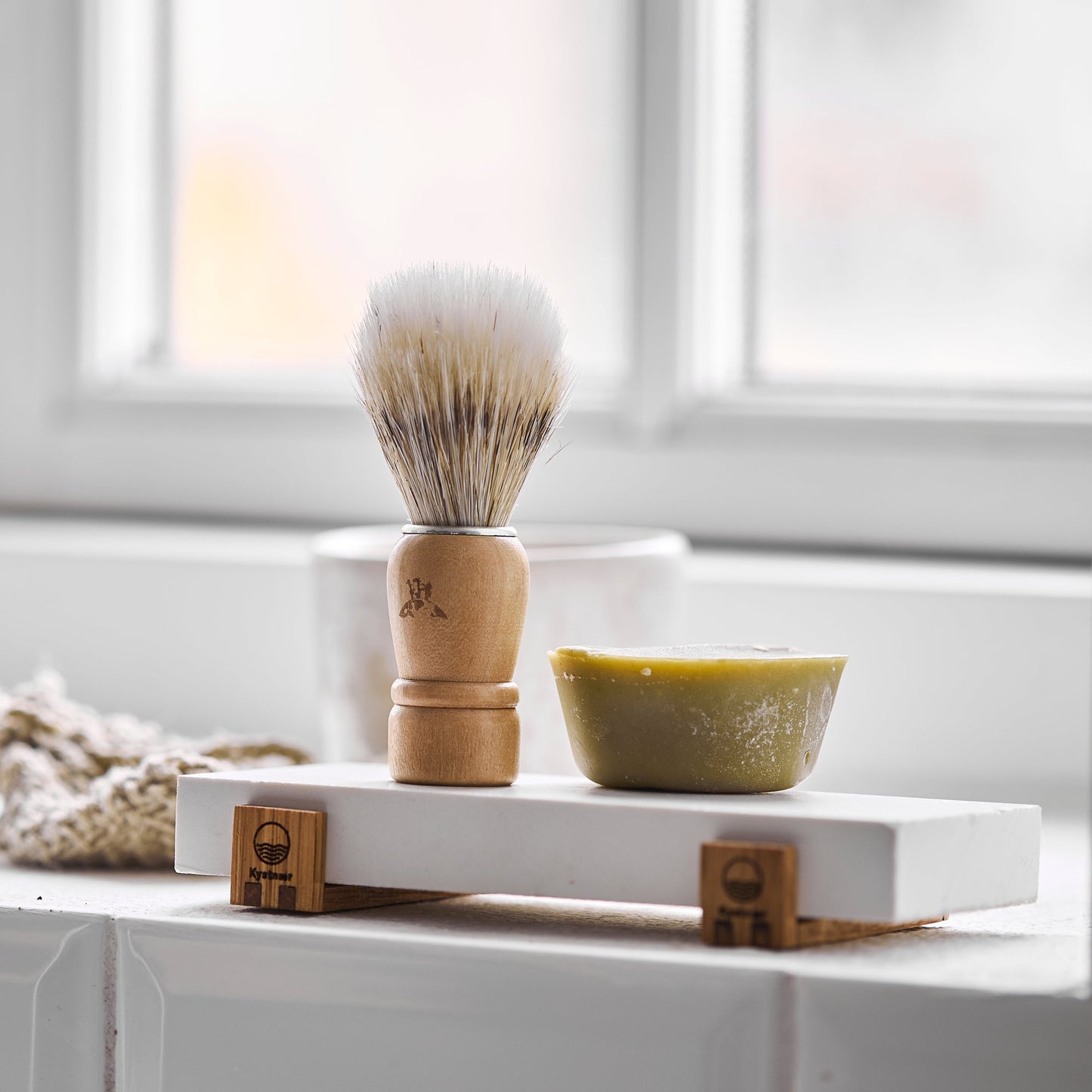 Shaving bar og børste på HAVBLIK